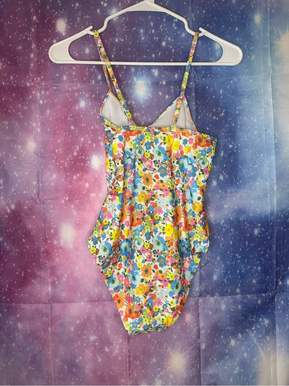 YMI Big Girls' ditsy floral print one-piece swimsuit